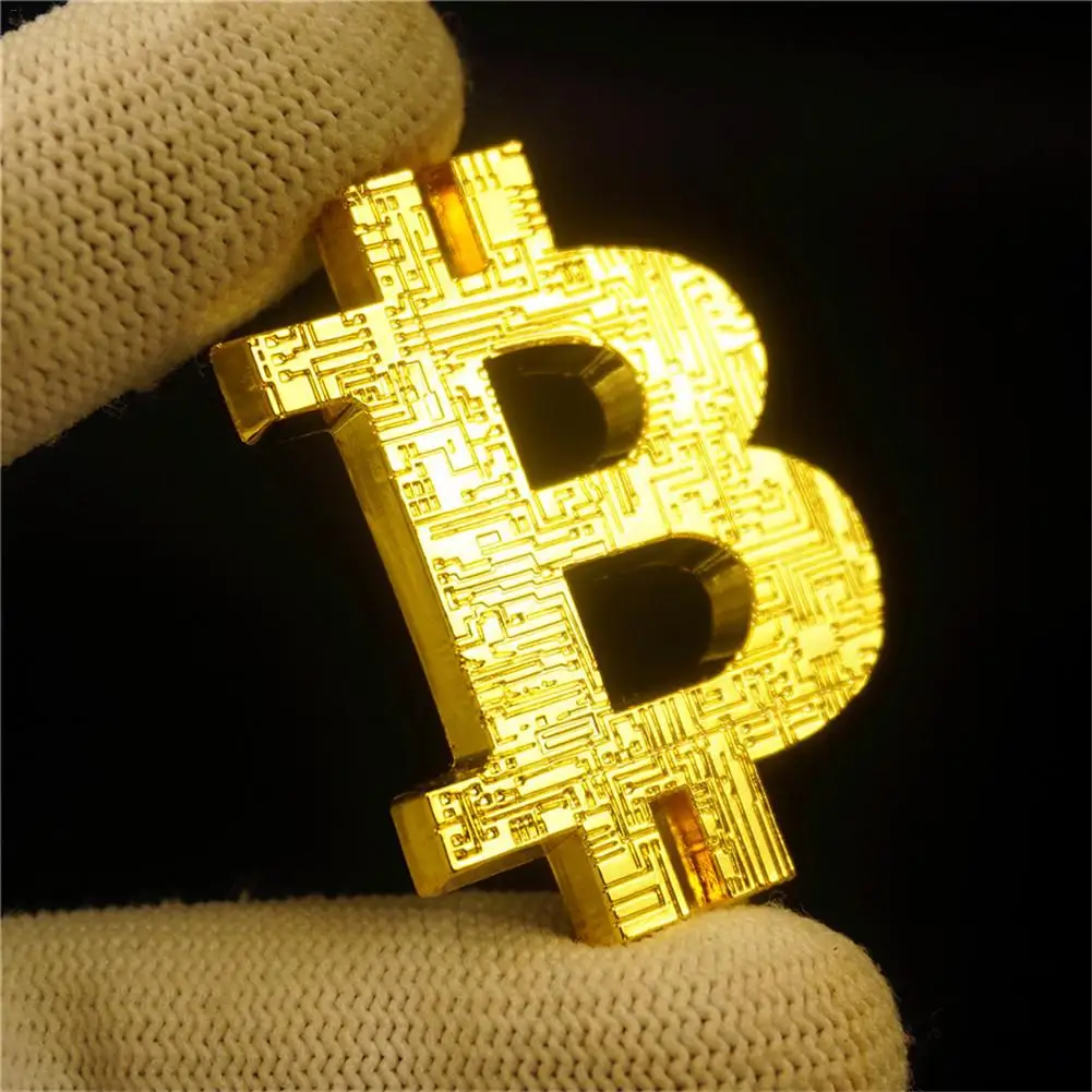 

2018 New Commemorative Coin 3D Shaped Bitcoin Hollow Collection Gift BTC Alloy Craft Collection Gift
