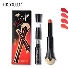 Модная брендовая косметика для губ 4 в 1 queen мулти губы Цвет помада, макияж комплект увлажнитель губная помада Rouge матовая губная помада Водонепроницаемый
