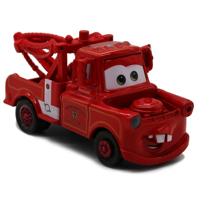 Disney Pixar Cars 2 Red Mater пожарная машина спасательный отряд из сплава металла литой под давлением игрушечный автомобиль модель для детей 1:55 новые брендовые игрушки