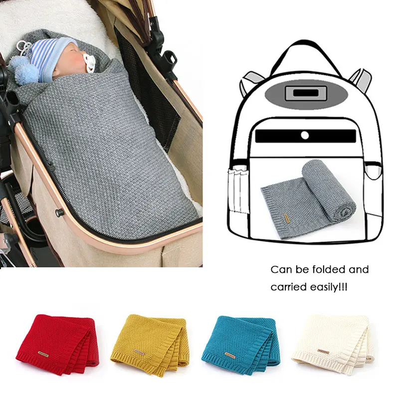 Knitted Baby Blankets Newborn Children's Blanket Newborn Muslin Swaddle Soft Bedding Baby Swaddle Blanket For Newborns
