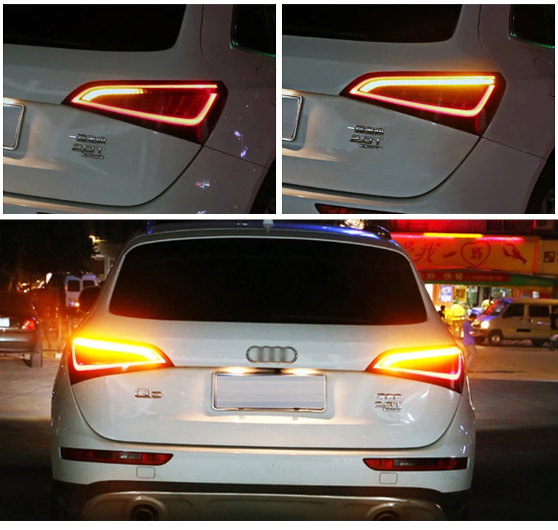 Автомобильный Стильный чехол для Audi Q5 2009- задние фонари задний фонарь светодиодный задний фонарь DRL+ сигнал поворота+ тормоз+ задний фонарь