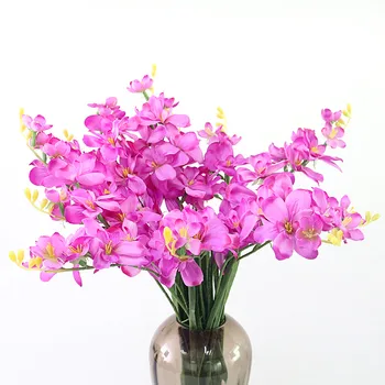 

Flone Artificial Orchid Plant Simulation Flowers Silk Fake Flower Bouquet Branch For Wedding Home Party Decoration Flower Art