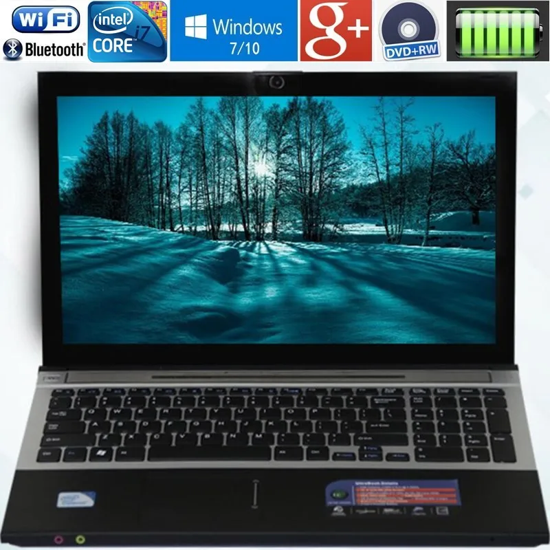 

8GB RAM+240GB SSD 15.6" Intel Core i7 Laptop Windows10/7 DVD Large Ultrabook Fast cpu Intel 4 Core AZERTY Russian Spain Keyboard