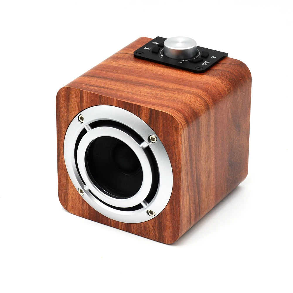 Wooden Bluetooth HiFi Speakers Wireless desk Subwoofer Bluetooth radio