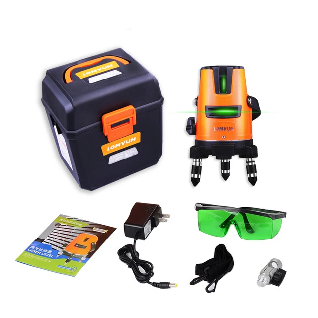 3Lines 4points Laser Level Self-Leveling 360 Horizontal Vertical Cross Super Green Beam slash functional Line laser