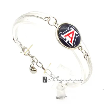 

2017 Trendy Jewelry Sport Bracelet NCAA Arizona Wildcats Charms Bracelet&Bangle Women Men Fashion Accessories