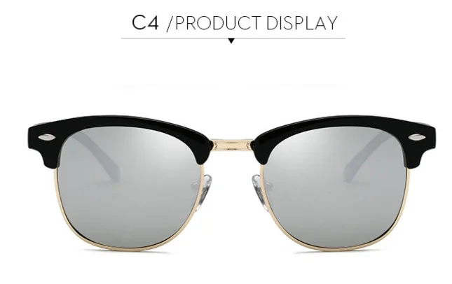 FEISHINI, индивидуальные высококачественные солнцезащитные очки знаменитостей для мужчин, брендовые классические солнцезащитные очки со звездами, женские поляризованные Винтажные Солнцезащитные очки UV400 - Цвет линз: WPGJ021 silver
