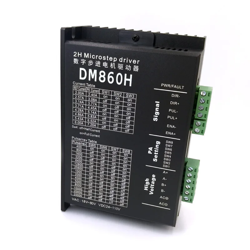 Драйвер шагового двигателя DM860H для микро 57 86 бесщеточный двигатель постоянного