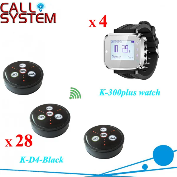 K-300plus+D4-bk 4+28 Wireless waiter system