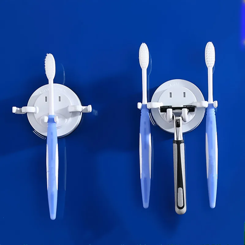 Держатель для бритвы на присосках|bathroom shelf|bathroom accessorieswall mounted toothbrush holders |