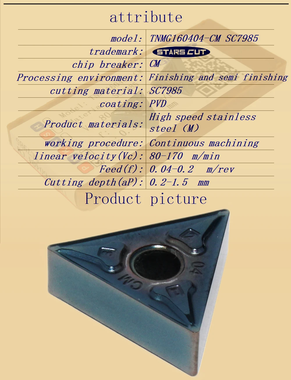 TNMG160404-CM SC7985