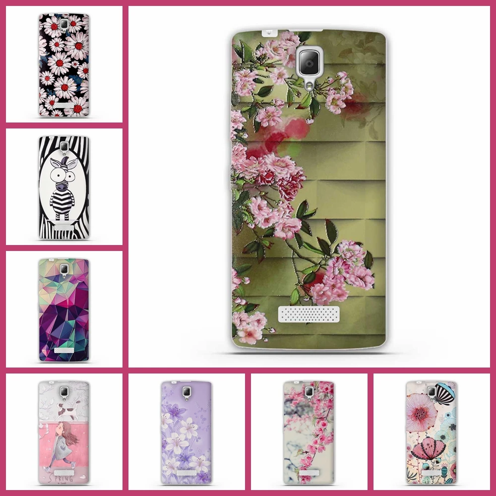 

Bag For Lenovo A2010 A 2010 Case 4.5 inch Cover Soft TPU Silicone Fundas Coque 3D Flower Bags Ultra Thin Shell A2010 Phone Cases