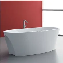 CUPC утвержден MARCELLA твердый поверхностный камень ванна из искусственного камня 1800x800x600 мм WD023