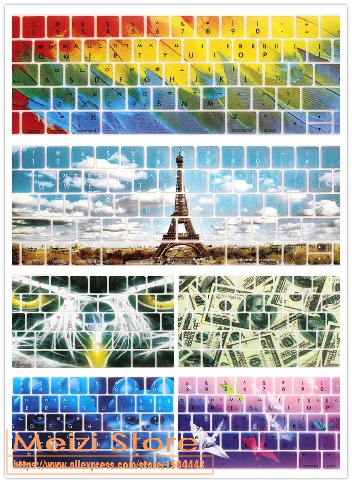 Korea Korean Keyboard Cover Protector Skin For For New Macbook Pro 13