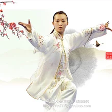 Customize Tai chi clothing taiji sword performance suit kungfu uniform shawl embroidery for women children girl men boy kids
