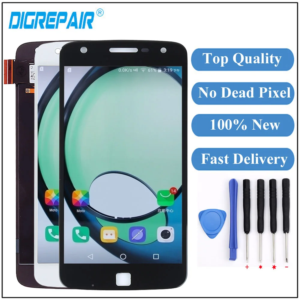 

For Moto Z Play Screen For Motorola Z Play Droid LCD XT1635-01 XT1635-02 Display touch Screen Digitizer For Moto Z Play Display