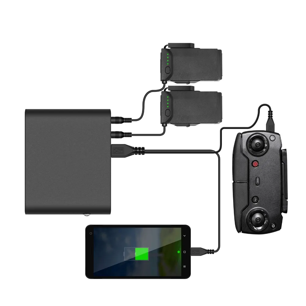 

MASiKEN Multi-function 8000mah Portable USB Mobile Power Bank Charger for DJI Mavic Air Drone Battery Chargers
