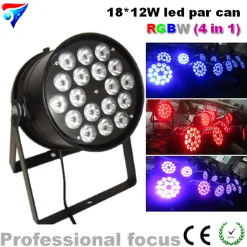 

Free Shipping 18*12w Led Par Rgbw 4in1 Dmx Stage Lighting Led Par Stage Disco Light