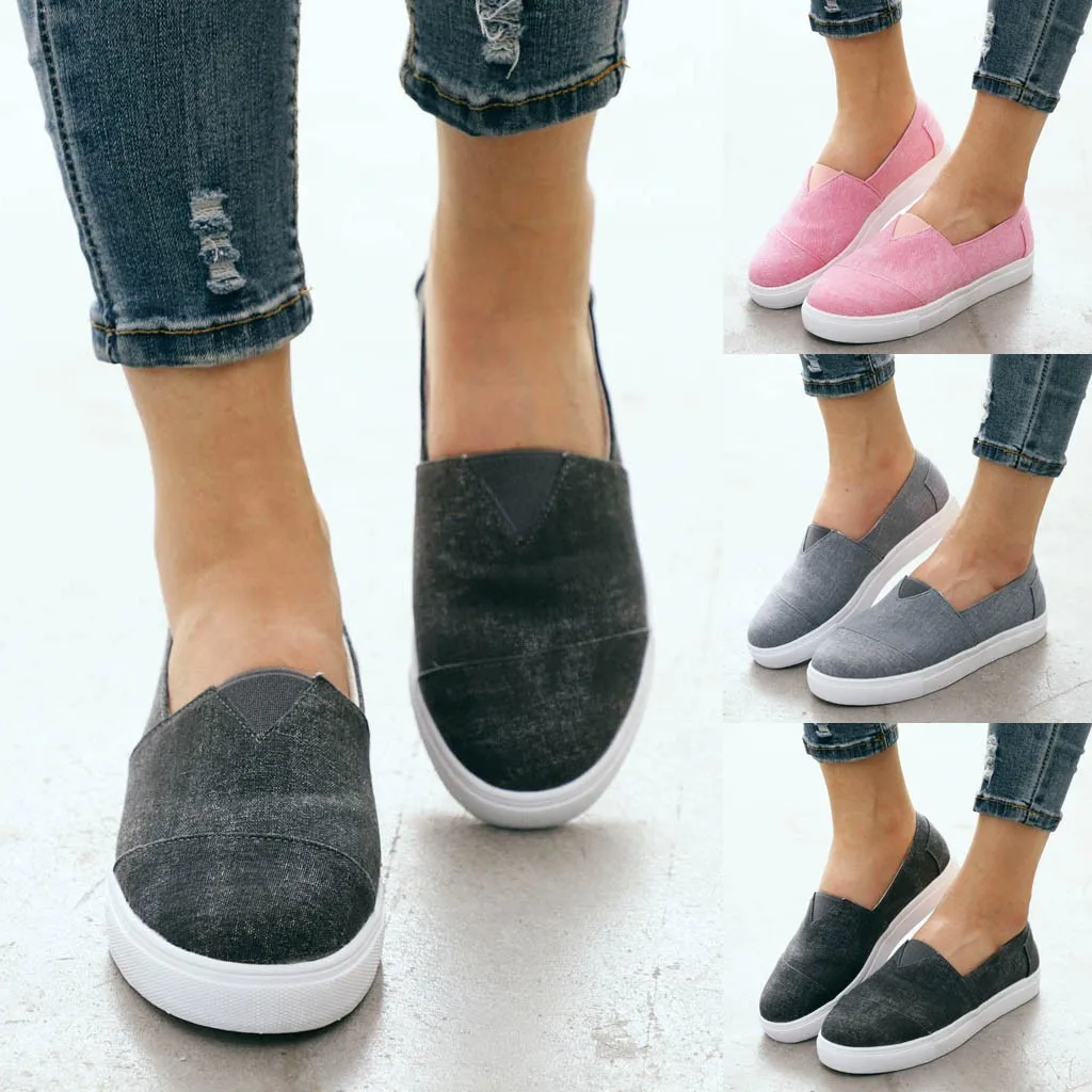 Женские парусиновые ботинки для бега на плоской подошве Sandalias Mujer летняя пляжная