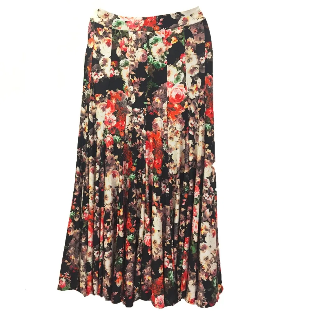 Modern Dance practice skirt big flare skirt hard net hem velvet waist band S16009
