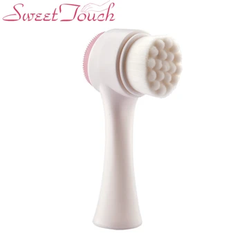 

3D Double Side Multifunctional Exfoliator Facial Cleaning Brush Skin Cleaner Face Washing Machine Beauty Makeup Brush Tool