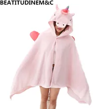 Мультфильм Единорог Шиба ину собака животное ленивый плащ одеяло животное мультяшный плащ украшение дома детские игрушки подарок