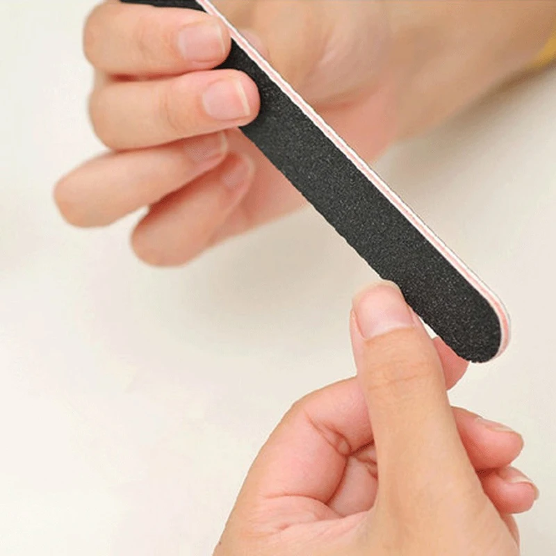 10 шт черные пилки для маникюра для салонного маникюра УФ-гель для ногтей Полировочный блок для удаления кутикулы инструменты для обрезки ногтей