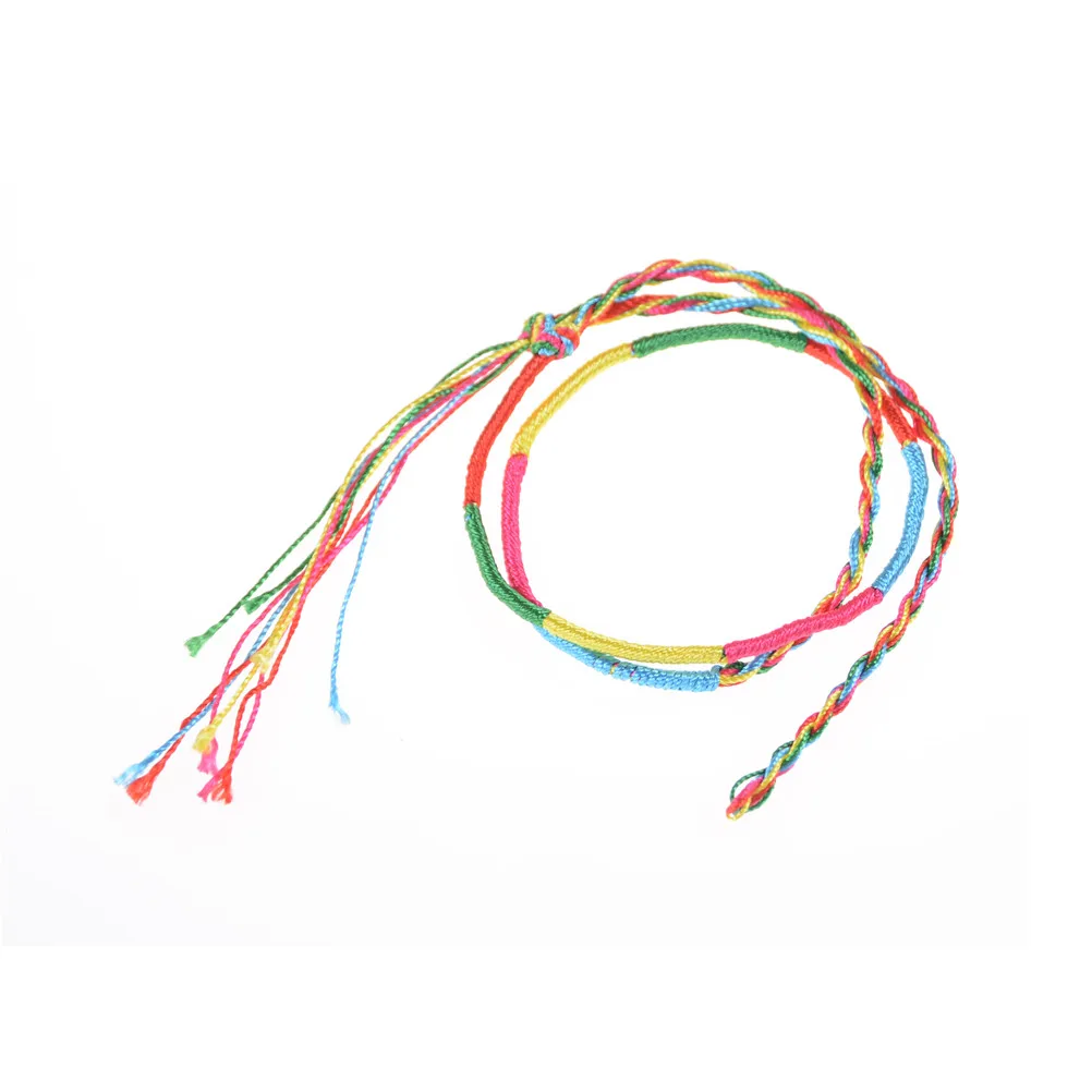 

10Pcs Wholesale Jewelry Lot Braid Strands Friendship Cords Handmade Bracelets Multicolor