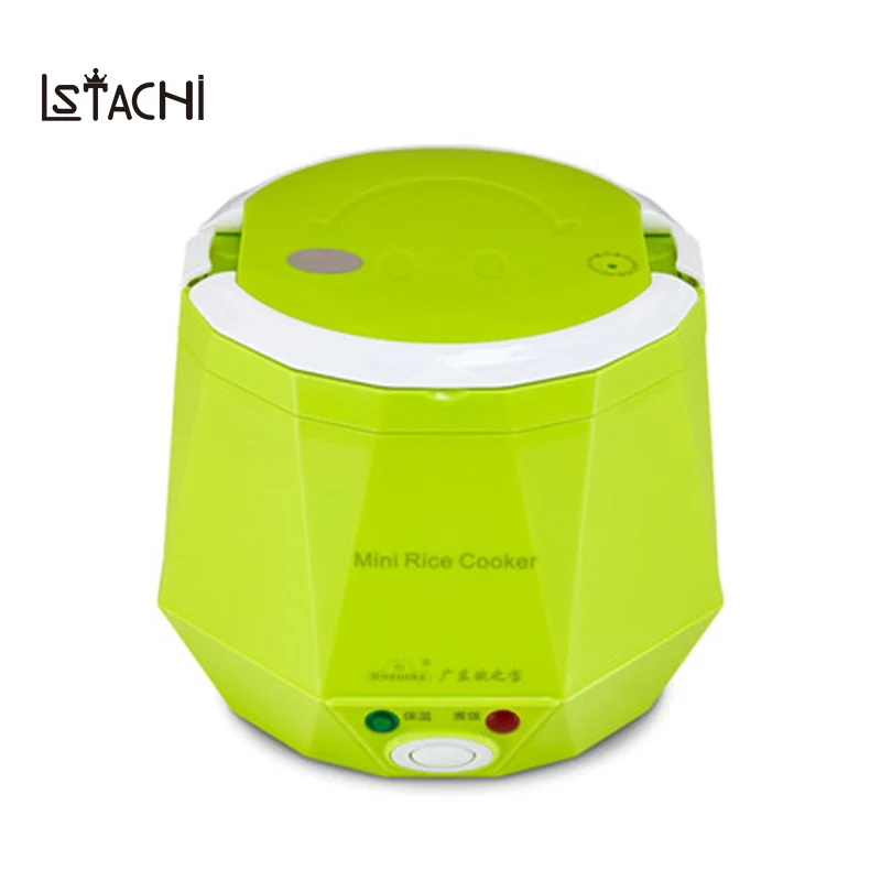 

LSTACHi Electric Rice Cooker 12V 24V 220V for Car/Truck/Home Multi-function 3 Cups Mini Lunch Box Food Heater Steamer For 1-2