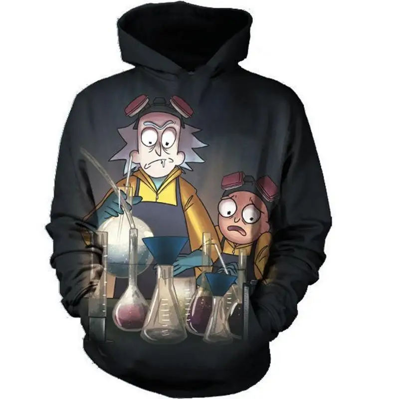

2018 FASHION MEN WOMEN Funny Rick Morty Lantern HOODIE 3D Hoodie Sweatshirts Pullovers Autumn Tracksuit Winter Loose Thin Hoody