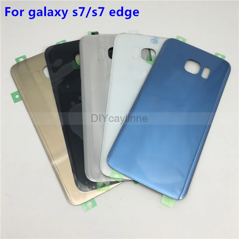 AAA задняя крышка стекло для Samsung Galaxy S7 edge G930 G935 с наклейкой клейкая Замена |