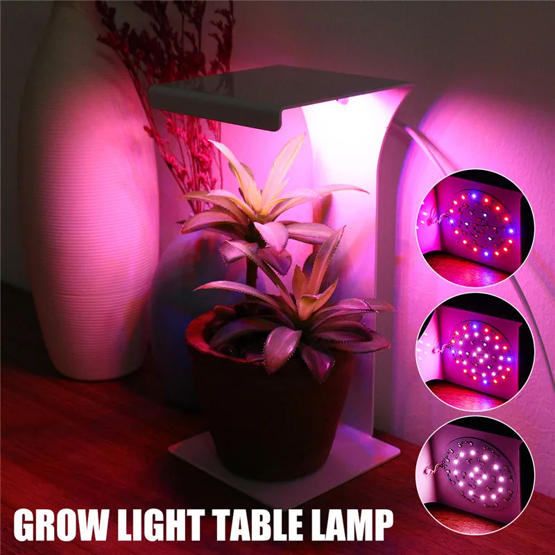 USB 38LED Grow Light полный спектр растут настольная лампа 2835smd для растений спектр бесступенчатая затемнение + таймер 3 модели освещения DC5V