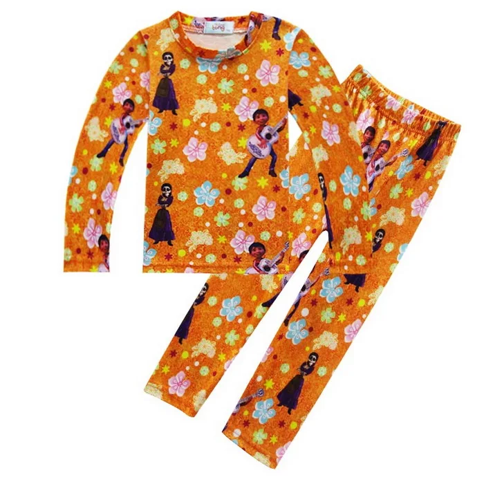 

Boys Clothing Set Kids Sleepwear Pajamas Music Pants + Print Cartoon Film Girls Long Sleeve Sleepwear Costume Set coco ZT746