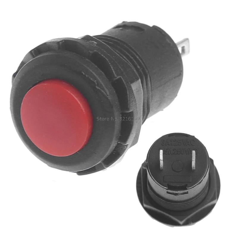 

For 5Pcs/Set Mini DS-425A Self-Locking SPST Push Button Switch 1.5A 250V/3A 125V Promotion