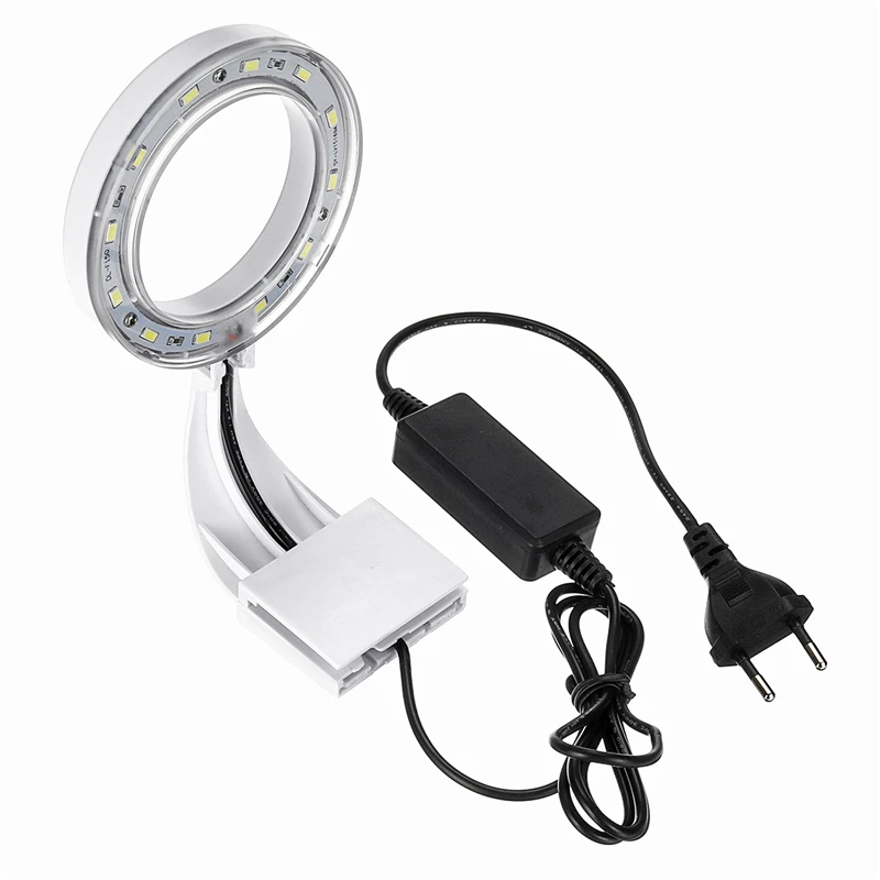 EU Plug 5 Вт светодиодные аквариумные лампочки клип-на светодиодный освещение для выращивания растений водные лампы для пресной воды Водонепроницаемая лампа для аквариума AC80-240V - Цвет: EU Plug