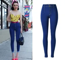 NiceMix 2017 High Waist Jeans Woman Plus Size Skinny Pencil Pants Casual Slim Elastic Denim Pants Sexy Women Jeans Femme NiceMix 2017 High Waist Jeans Woman Plus Size Skinny Pencil Pants Casual Slim Elastic Denim Pants Sexy Women Jeans Femme