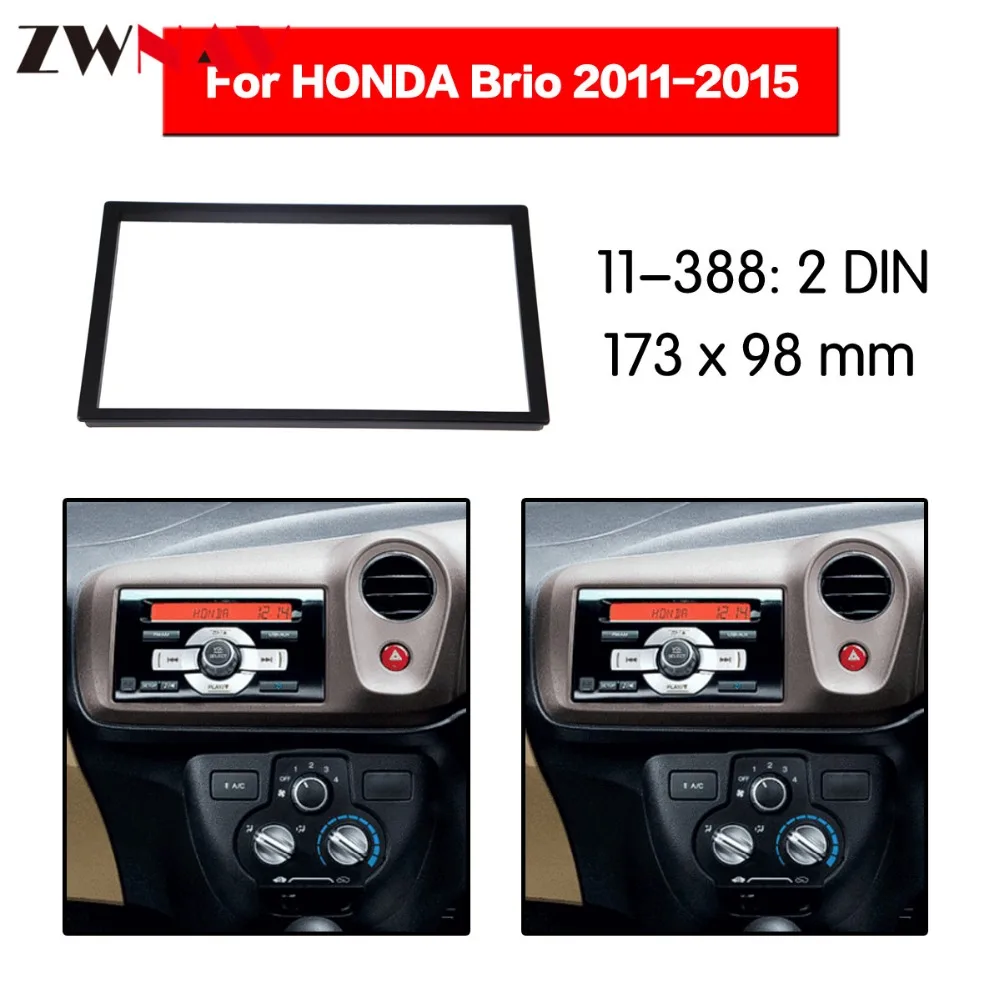 Автомобильный dvd-плеер рамка для 2011- Honda Brio 2DIN RHD Авто радио мультимедиа NAVI fascia