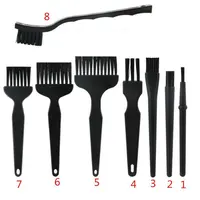 8 шт. проводящая заземление прозрачная Антистатическая ESD щетка для мобильного телефона для печатной платы планшета BGA ремонтная работа - изображение