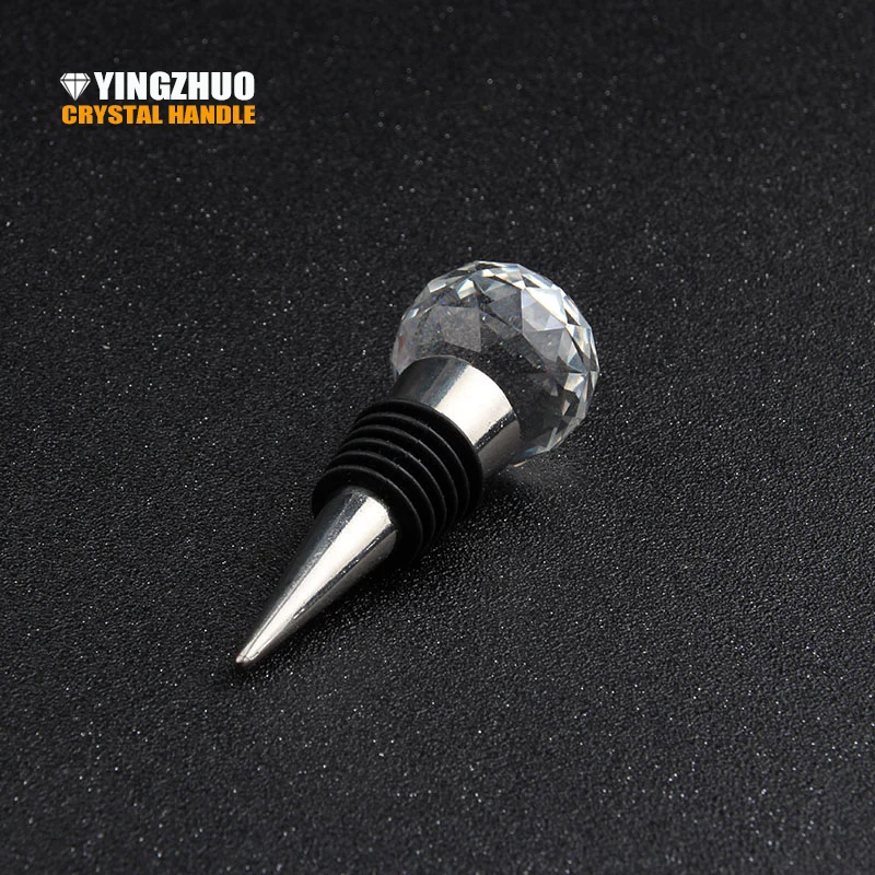 

Knob Handle Crystal Glass Various Wine Cork Corkscrew Bottle Stopper Oxygenating Pourer Tie Plug Bung Party Gift