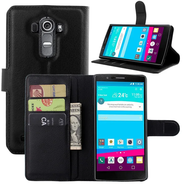 fundas for lg g4 dual sim cover case premium pu leather wallet flip lg g4 sim card size