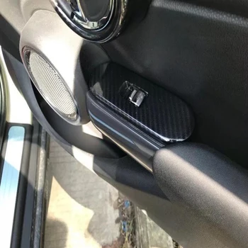 

For Mini Cooper 2018 5 Doors 4PCS ABS Chrome Car Interior Door Window Lift Glass Switch Buttons Cover Trim Car Styling
