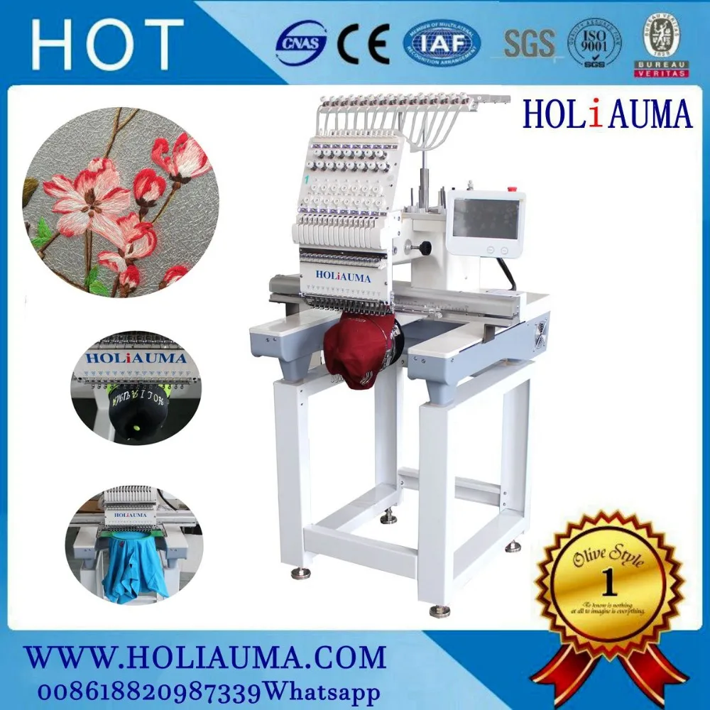 BARUDAN Style One Head 15 Color Emboidery Machine Cap Flat Garment Lace