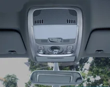 Chrome Внутри автомобиля крыши Чтение свет крышка отделка Стикеры для Audi A4 2009-2016 A5 2008-2014 Q5 2012-2016 Интимные аксессуары стайлинга автомобилей