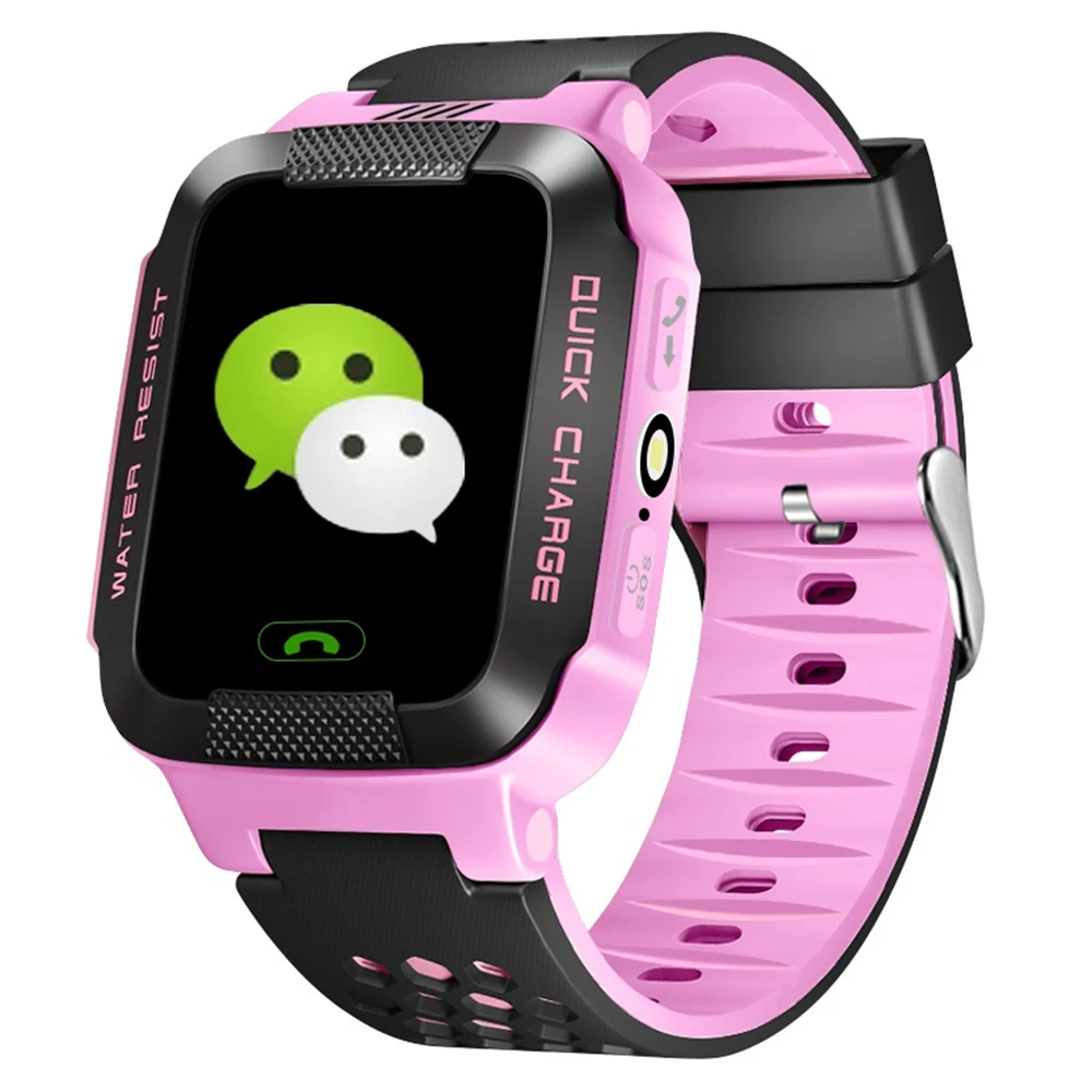 

Y21G Children Smart Clock Watch Real Time Security Tracker Life Waterproof Student GPS/AGPS/LBS Tracking GSM SIM Card SmartWatch