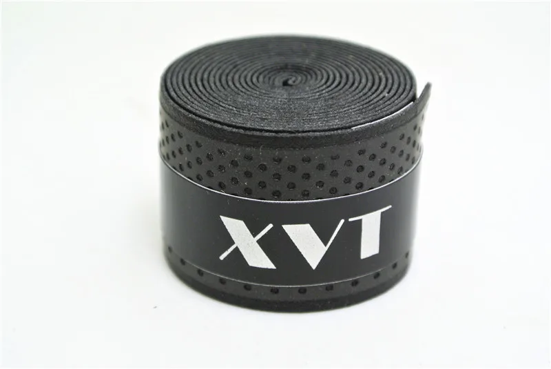 XVT Экологичная лента для бадминтона/настольного тенниса с ручкой для теннисной ракетки/лента для сквоша/лента для удочки 5 шт./лот - Цвет: Black