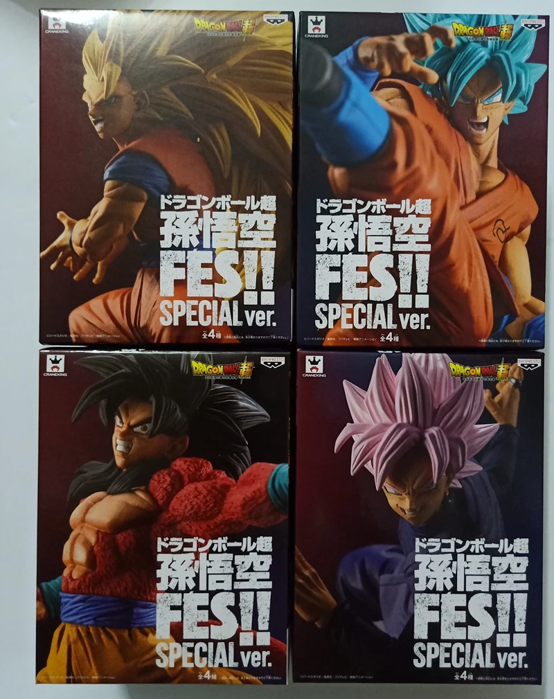

WSTXBD BANPRESTO Original Dragon Ball Z DBZ FES Fighting SSJ4 SSJ3 ROSE Goku Special SP Action Figure Figurals Dolls Brinquedos