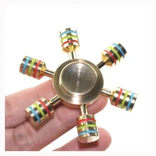 Rainbow Fidget Spinner Finger Spinner Hand Spinner Brass Metal For Autism Adult Anti Relieve Stress Toy Spiner