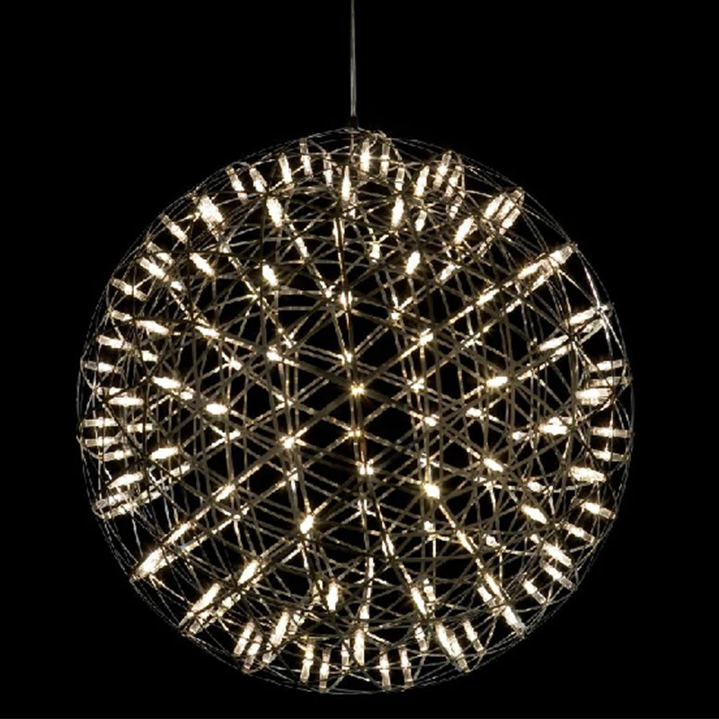 

Stars Sparkle LED Pendant lights Stainless Steel Body Aisle Pendant Lamp Dining room Hanging Light Fixture Industrial Style