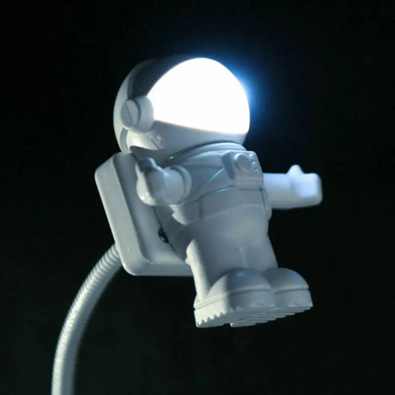 USB книга лампа перезаряжаемая белая Регулируемая астронавт трубка Портативный