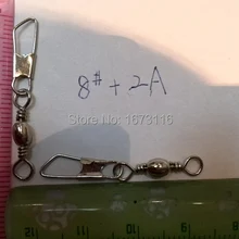 Вертлюги с защелкой 8#+ 2A 200 шт разъем медный поворотный